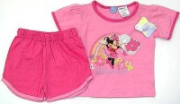 Outlet 2set - Růžové tričko s Minnie + kraťásky zn. Disney