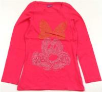 Outlet - Růžové triko s Minnie zn. Next+Disney 