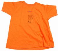 Oranžové tričko s obrázkem 