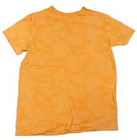 Oranžové batikované tričko zn. Primark 