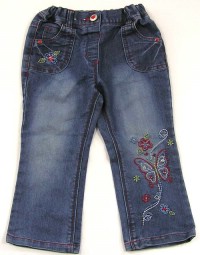 Modré riflové kalhoty s motýlkem zn. St. Bernard