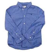 Modrá puntíkatá košile s výšivkou zn. H&M