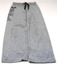 Šedé sametové kalhoty s nápisem zn. Y.d. 