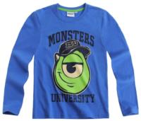 Nové - Modré triko s Monsters University zn. Disney 