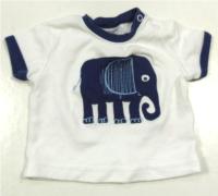 Bílo-modré tričko se sloníkem zn. F&F 