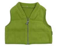 Zelená prošívaná fleecová zateplená vesta zn. M&S