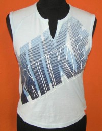 Dámské světlemodré tričko s nápisem zn. Nike