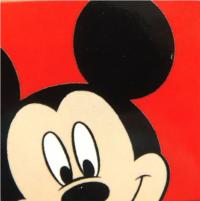 Nové - Červený froté ručník s Mickeym zn. Disney 