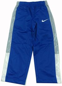 Cobaltově modro-šedé sportovní kalhoty s logem zn. Nike