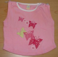 Růžové tričko s motýlky zn. Tiny Ted