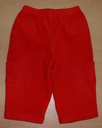 Červené fleecové kalhoty s kapsami zn. Next