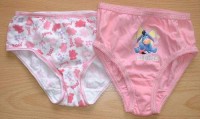 2x Růžové kalhotky s oslíkem zn. George+ bílo- růžové kalhotky s potiskem zn. Ladybird