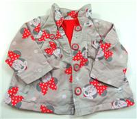 Šedý šusťákový kabátek s Minnie zn. Disney+George 