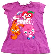 Purpurové tričko s moshi monsters zn. Debenhams