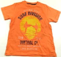 Oranžové tričko s nápisem zn. Rebel 