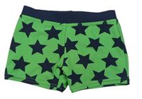 Zeleno-tmavomodré nohavičkové plavky s hvězdami zn. Tu
