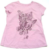 Růžové tričko s motýly zn. George