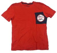 Červené tričko s orlem zn. Pepperts