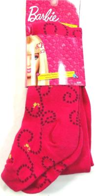 Nové - Tmavorůžové punčocháčky se vzorem zn. Barbie