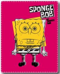 Nové - Tmavorůžová fleecová deka se Spongebobem zn. Nickelodeon
