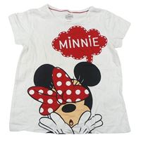Bílé tričko s Minnií zn. Disney 