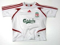 Bílo-červený dres Liverpool zn. Adidas