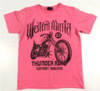 Růžové tričko s motorkou zn. Next