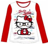 Nové - Bílo-červené triko s Kitty zn. Sanrio