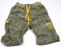 Army barevné kapsové plátěné kalhoty zn. Nex 