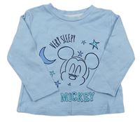 Světlemodré pyžamové triko s Mickeym zn. Disney