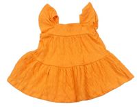 Oranžové žebrované šaty zn. F&F