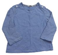 Modro-bílé pruhované triko zn. John Lewis