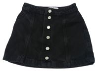 Černá riflová propínací sukně zn. New Look