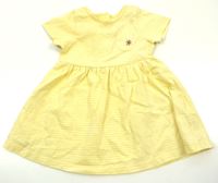 Žluté pruhované bavlněné šaty zn. M&S