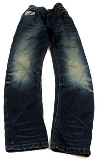 Tmavomodré riflové curved leg kalhoty zn. Marks&Spencer