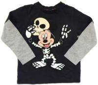 Antracitovo-šedé triko s Mickeym zn. George+Disney 