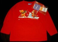 Outlet - Červené triko s Půem a Tygříkem zn. Disney