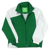 Bílo-zelená šusťáková sportovní bunda zn. Erima