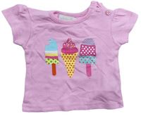 Světlerůžové tričko se zmrzlinami zn. Early Days