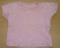 Růžové tričko s kytičkami zn. Mothercare