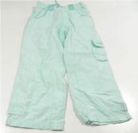 Světlemodré šusťákové kalhoty s kapsou zn. CQ