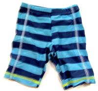 Modré pruhované nohavičkové plavky zn. F&F 