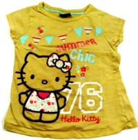 Béžové tričko Hello Kitty zn. Sanrio