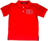 Outlet - Červené tričko s límečkem a číslem