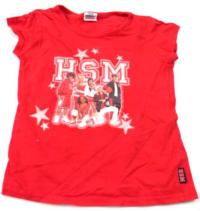 Červené tričko s HSM zn. Disney 