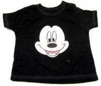 Černé tričko s Mickey Mousem zn. George + Disney