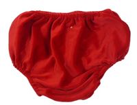 Červené sametové kalhotky na plenky pod šatičky zn. George