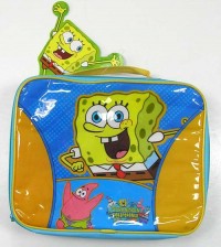 Outlet - Modro-žlutá thermo svačinová taška Spongebob