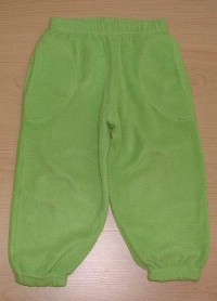 Zelené fleecové kalhoty