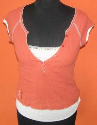 Dámské oranžovo-béžové tričko zn. Jane Norman